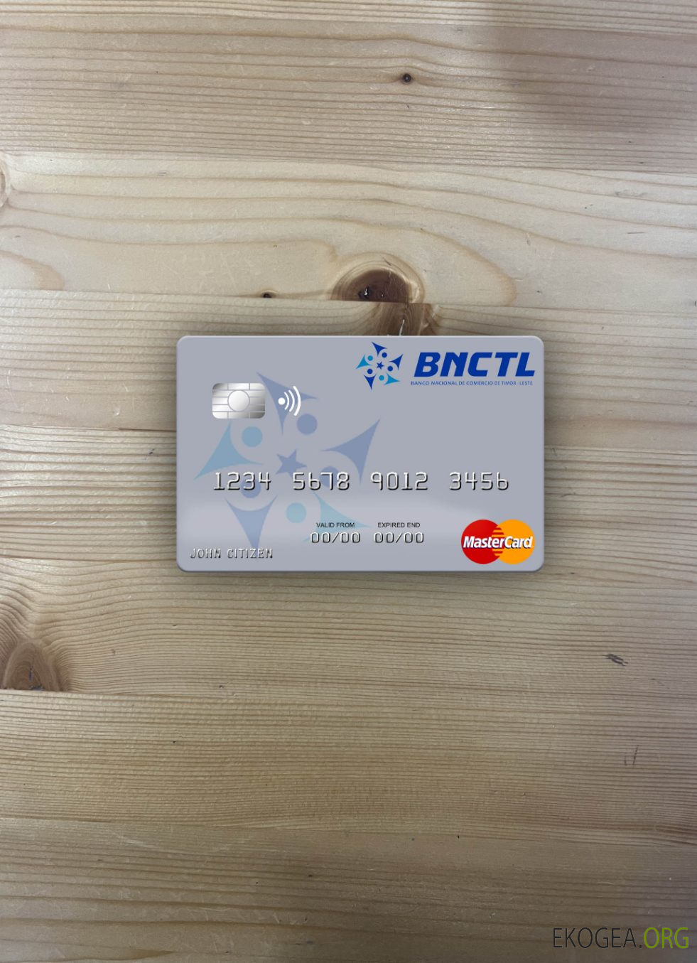 Timor , Leste Banco Nacional de Comércio de Timor , Leste mastercard photolook recto